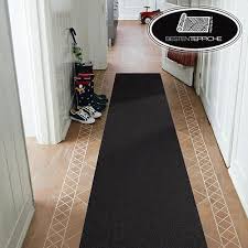 modern runner black carpet corridor