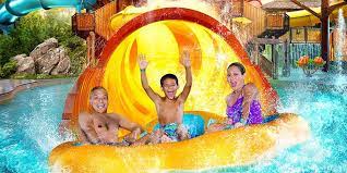 indoor waterpark slides pools and