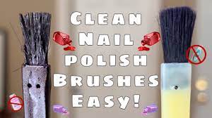 clean nail polish brushes super easy