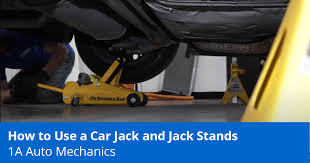 how to use a car jack and jack stands