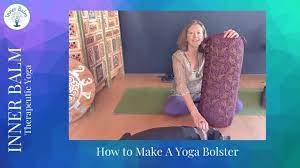 how to make an easy no sew yoga bolster