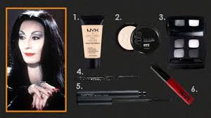 how to morticia addams makeup clary