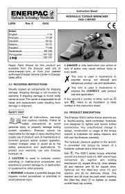 Instruction Sheet Hydraulic Torque Wrenches Manualzz Com
