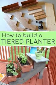 How To Build An Outdoor Tiered Planter