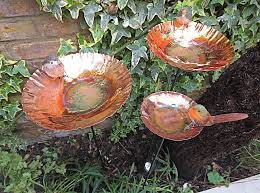 Copper Chalice Garden Bird Bath