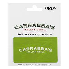 carrabbas italian grill gift card 1 ea