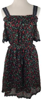 The Kooples Floral Rose Print Crinkle Short Casual Dress Size 2 Xs 68 Off Retail