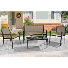 Patio Conversation Sets In Taupe