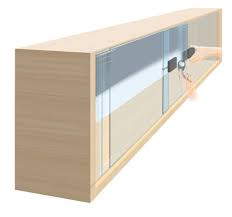 One Rfid Sliding Glass Cabinet Doors