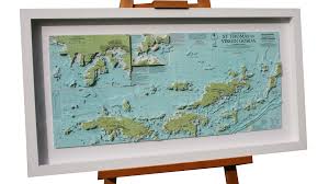 3d Nautical Charts Os Maps And Landscapes Uk Framed