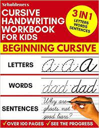 These cursive practice sheets are perfect for teaching kids to form cursive letters, extra practice for kids who have messy handwriting. Amazon Com Cursive Handwriting Workbook For Kids 3 In 1 Writing Practice Book To Master Letters Words Sentences 9781790852574 Scholdeners Books