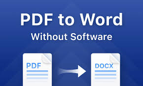 to convert pdf to word doent