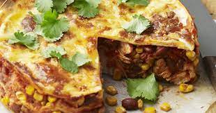 Mexican Chicken Tortilla Bake Australian Women S Weekly Food gambar png