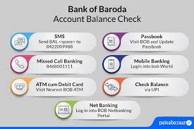 bank of baroda balance check number