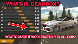 the gearbox in car parking multiplayer