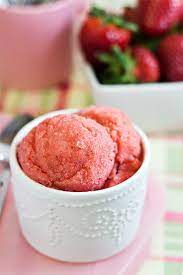 easy strawberry sorbet recipe without