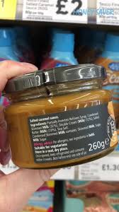 Once the butter and icing sugar are fully combined, beat in the caramel sauce (150g). New Tesco Finest Salted Caramel Sauce Money Saver Online