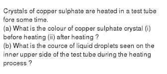 crystals of copper sulp are heated