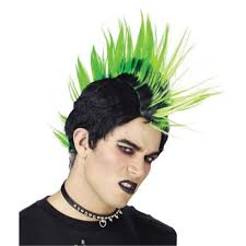 mr178001 wig green punk rocker