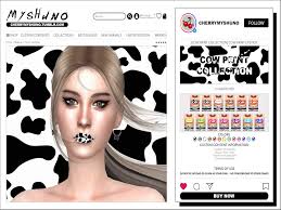 the sims resource cow print lipstick