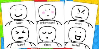 Toy Character Face Drawing Emotions Worksheet Feelings