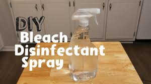 diy bleach disinfectant spray