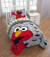 Sesame Street Hip Elmo 4 Piece Twin Bed