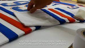 how to frame sports jersey long sleeve
