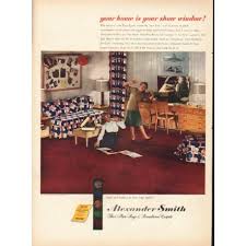 1948 alexander smith carpets vine ad