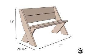 Diy Outdoor Bench In 30 Mins W Only 3