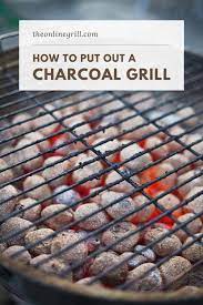how to put out a charcoal grill 5