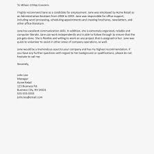 Example Of Recommendation Letter For Job A Teacher 32 Sample