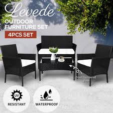 Levede 4pcs Outdoor Furniture Setting