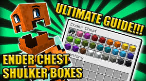 Minecraft 1 13 2 Ultimate Ender Chest Shulker Box Organization