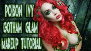 gotham glam poison ivy makeup tutorial