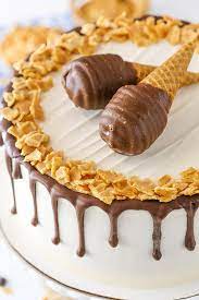 Chocolate Ice Cream Cone Cake gambar png