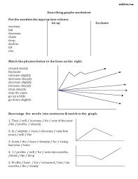 Describing Graphs Vocabulary Worksheet Vocabulary