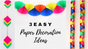 3 easy paper decoration ideas little