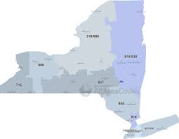 new york area codes map list and