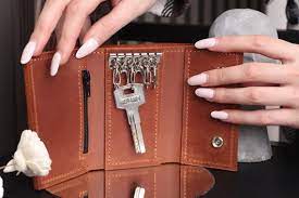 Leather Key Wallet Fob Leather Key