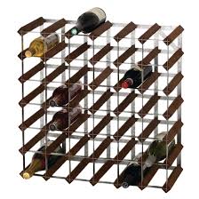 Wine Rack Dark Wood 42 Bottle Dn634