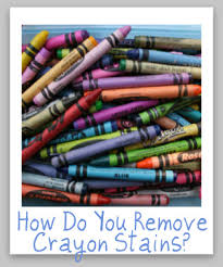 how to remove crayon stain from clothes