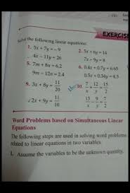 linear equations in one variable