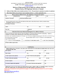 free florida bill of forms 5 pdf