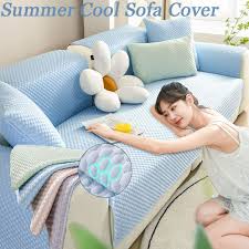 Summer Cool Sofa Cover Ice Silk Non