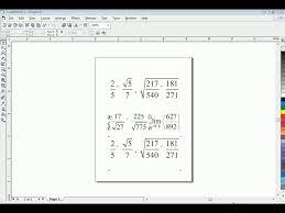 Type Math Equations In Coreldraw