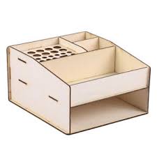 Details About Wood Paint Ink Bottles Rack Model Organizer Tools Storage Box Holder Stand