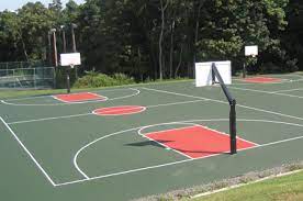 Of An Outdoor Basketball Court