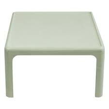 White Plastic Coffee Table By Peter