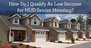 low income for hud senior housing